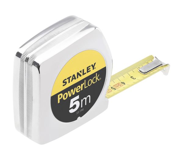 Ролетка хромирана 5m Powerlock Stanley
