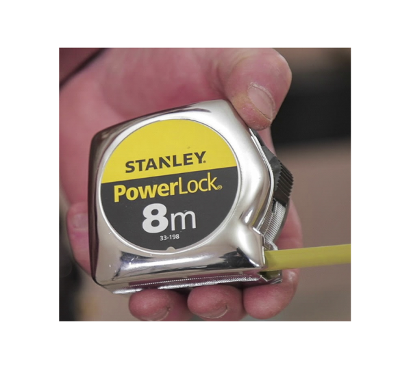 Ролетка хромирана 8m, Powerlock Stanley