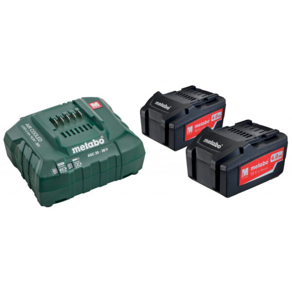 Базов комплект акумулатори 18V ASC 30-36 + 2×4.0Ah LiPower