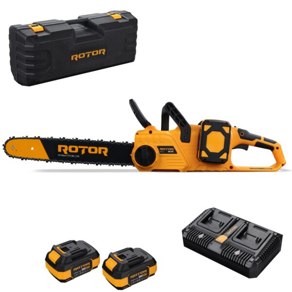Акумулатроен верижен трион ROTOR RBS1601, 16″/40 см, 36Ah/5Ah