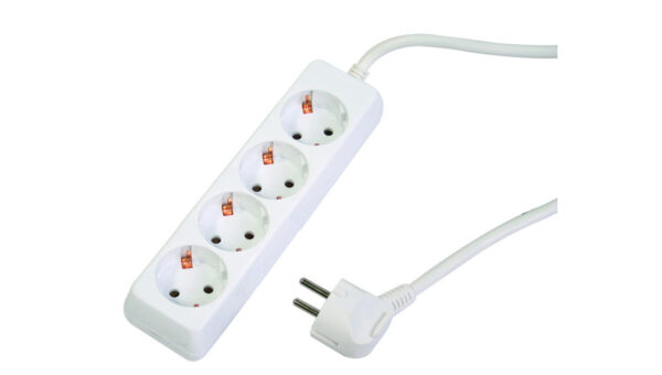 Разклонител 4 гнезда с кабел 3.0m х1.5mm2 MK