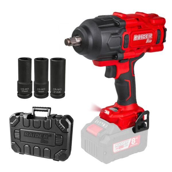 R20 Гайковерт безчетков 1/2″ 2000Nm 3-ск.LED Solo RDP-BBIW20