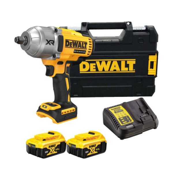 Акумулаторен гайковерт DEWALT DCF900P2T с 2 батерии по 5 ah, зарядно и куфар