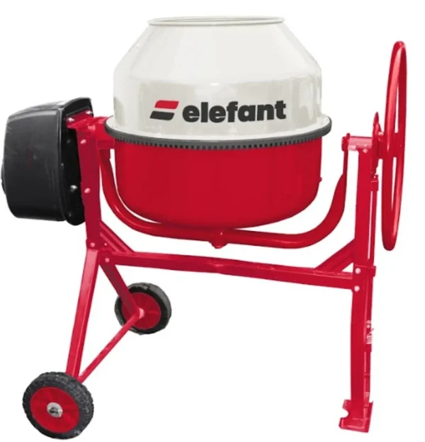 Бетонобъркачка ELEFANT EB-230L, червена 230 л, 1200W, 29 об./мин.