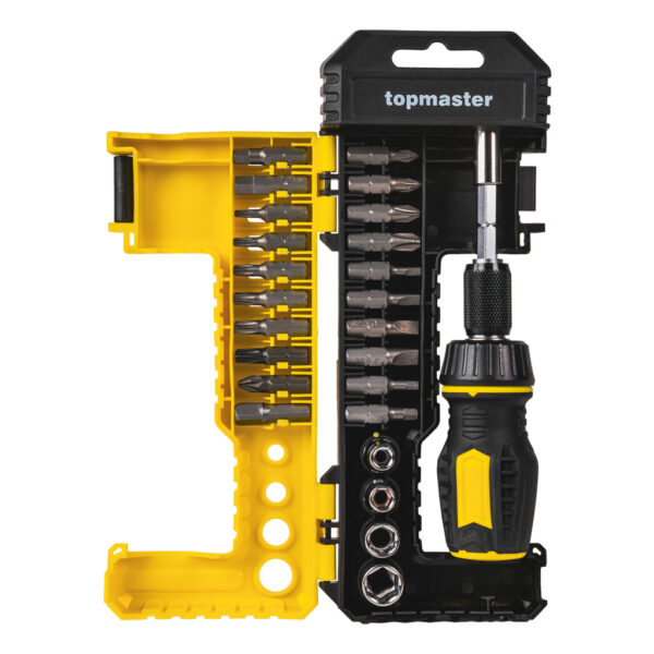 Комплект битове с тресчотна отвертка, 25 части ТМР