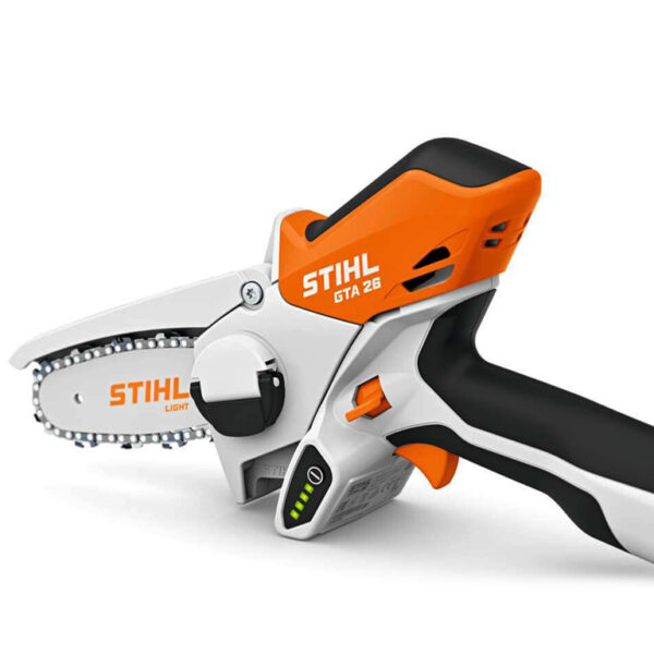 Трион STIHL верижен акумулаторен с 1 батерия и зарядно, 10.8 V, 2.6 Ah, 10 см, 1/4 „, GTA 26