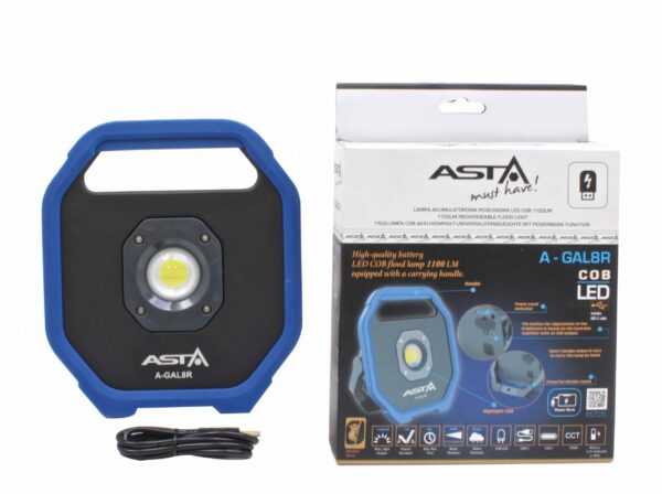 Лампа акумулаторна 1100 lumens, LED A-GAL8R ASTA