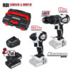 Бормашина & Винтоверт безчеткови RDI-CDB04W&HID01W 2x2AhCase - Image 2