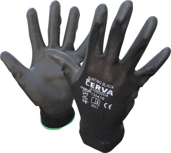 Ръкавици BUNTING BLACK топени в полиуретан  – M
