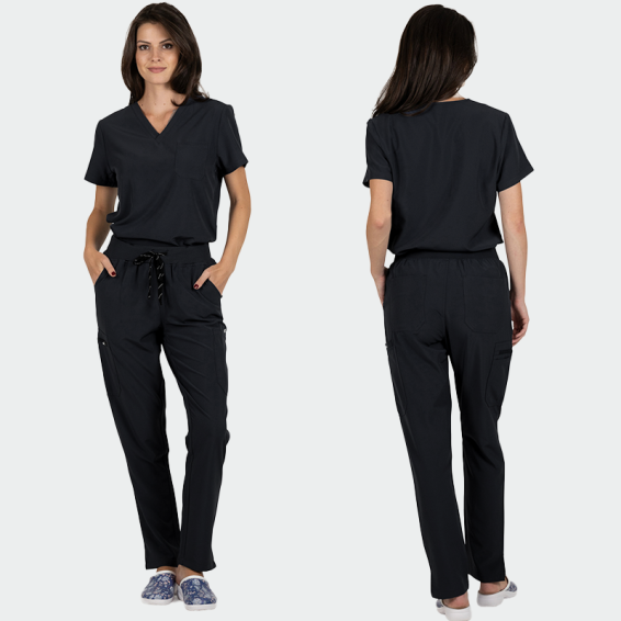 К-т туника с панталон BELLA , цвят черен