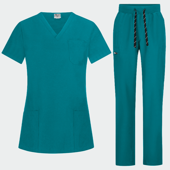 К-т туника с панталон BELLA , цвят карибско зелен