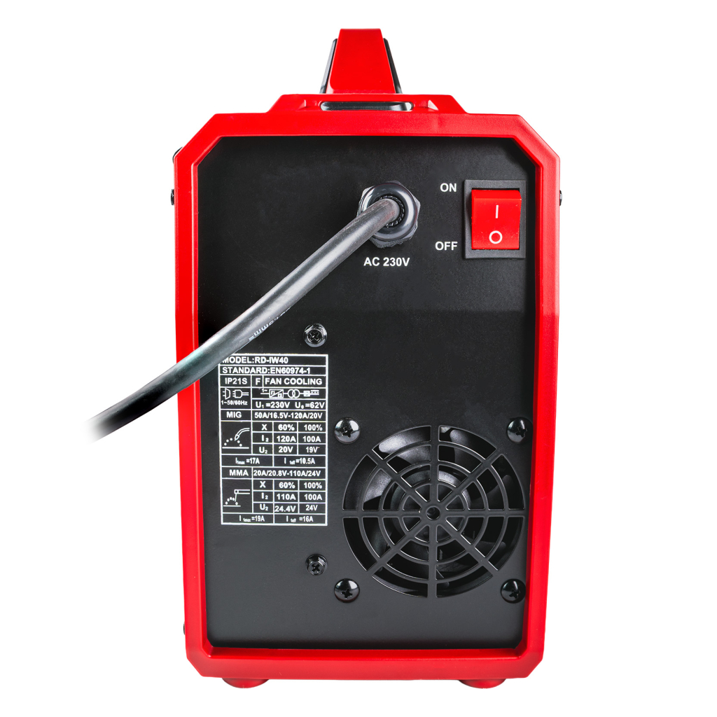 Инверторен електрожен 2в1 MIG/MAG gasless & MMA 120A RD-IW40