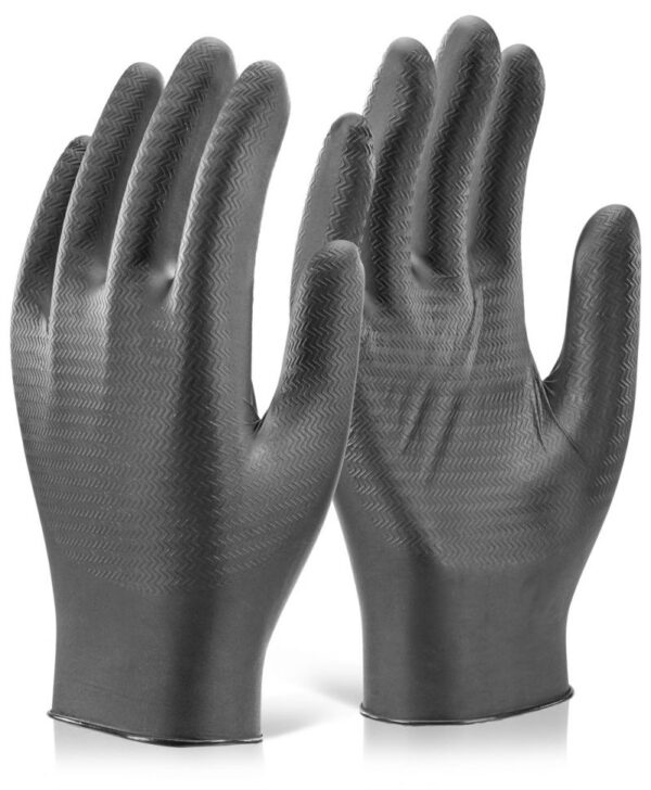 Ръкавици нитрилни за еднократна употреба BLACK GRIPPER NITRIL L 100бр