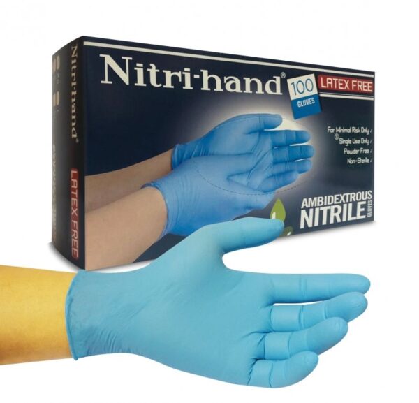 Ръкавици нитрилни за еднократна употреба NITRIL HAND  L 100 бр
