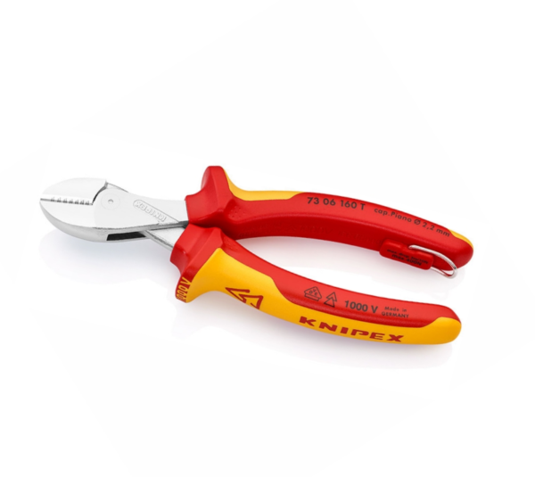 Клещи резачки странични усилени, с изолация 160mm X-Cut Knipex