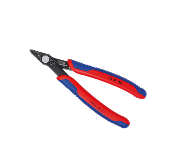 Клещи резачки странични за електроника 125mm с отваряща пружина Super Knips Knipex