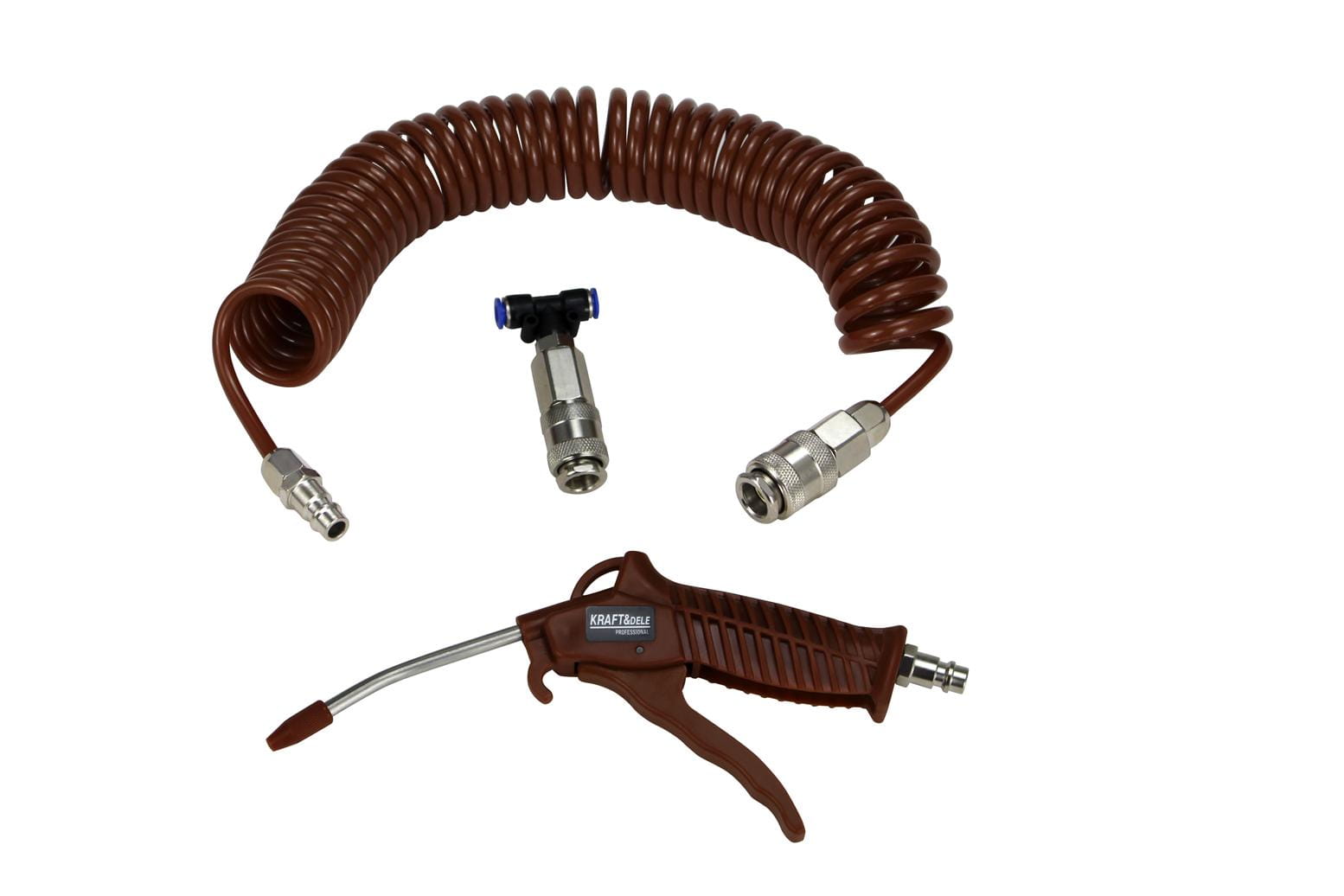 Пневматичен пистолет за обдухване KRAFT&DELE KD2120, 6 мм, в комплект с маркуч