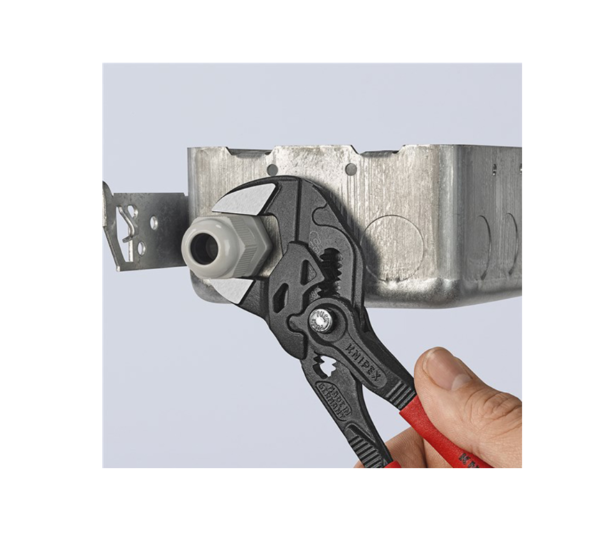 Клещи гаечен ключ 180 мм, 1 1/2″40mm с бутон и шарнирен реглаж Knipex
