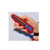 Нож макетен метален 165х 18mm, CutiX 90 10 165 BK Knipex - Image 3