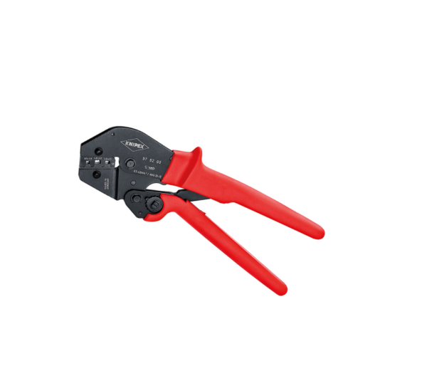 Клещи кербовъчни за неизолирани плоски кабелни обувки 250mm Knipex