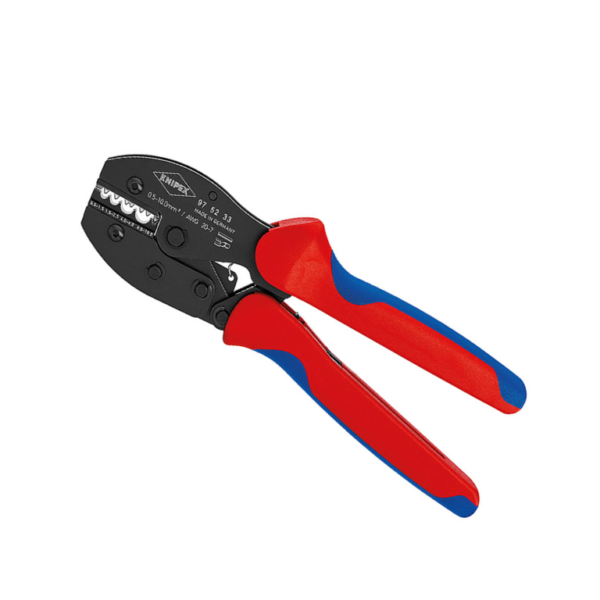 Клещи кербовъчни за кабелни накрайници 220mm PreciForce Knipex