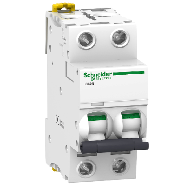 Автоматичен прекъсвач Schneider Electric двуполюсен за DIN шина крива C 25A, 230V, 6kA, 2P, Acti 9 iC60