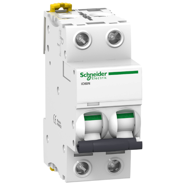 Автоматичен прекъсвач Schneider Electric двуполюсен за DIN шина крива C 63A, 230V, 6kA, 2P