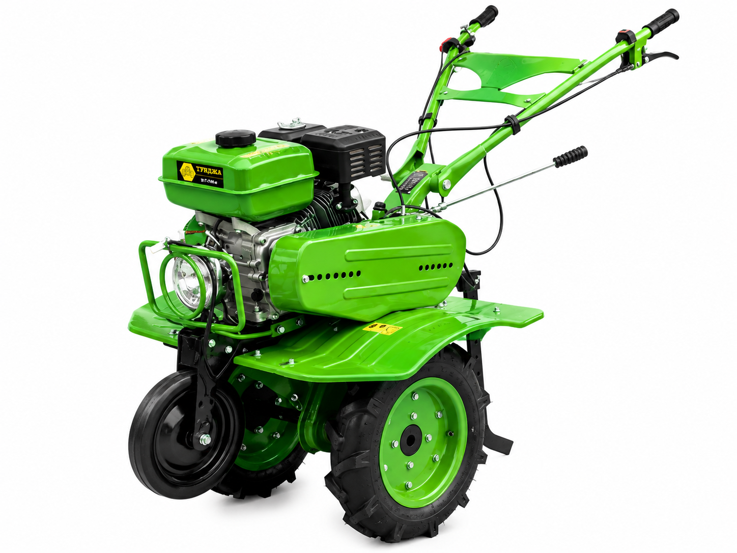Бензинова мотофреза ТУНДЖА 6000К, 5.2kW, 7.0hp, чугунен редуктор и фар
