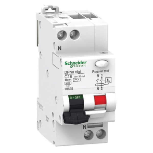 Дефектнотокова защита Schneider Electric с прекъсвач 1P+N 32A, 30mA, 4.5kA