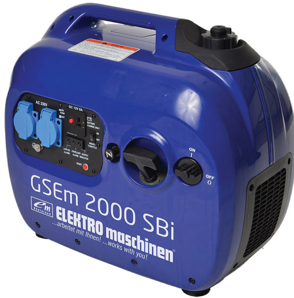 Генератор бензинов монофазен инверторен обезшумен 2000 W, 3.5 к.с., 7.8 A, 230 V, GSEm 2000 SBI , “REM Power”