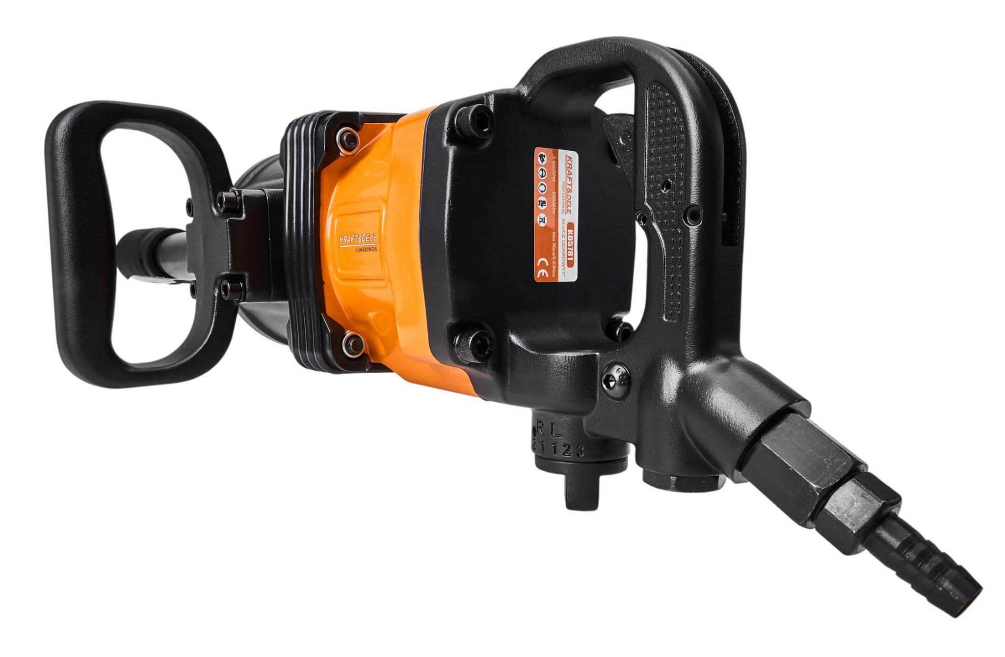 Пневматичен ударен гайковерт 5500Nm – Гайковерт в куфар + 2бр. вложки 1140 л/мин