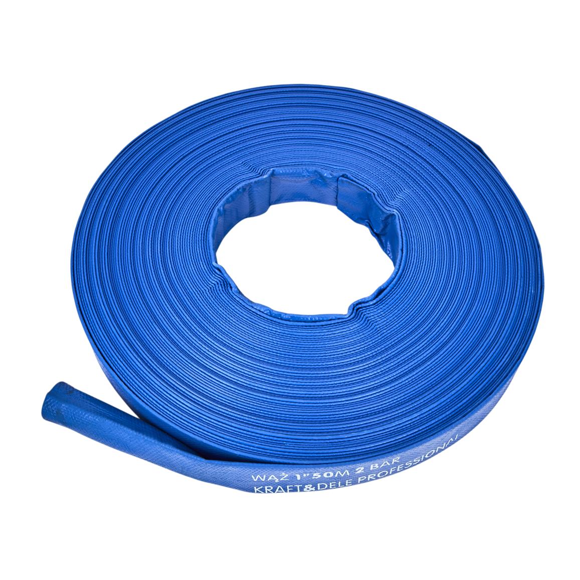 Плосък маркуч за вода, 1″, 50 м