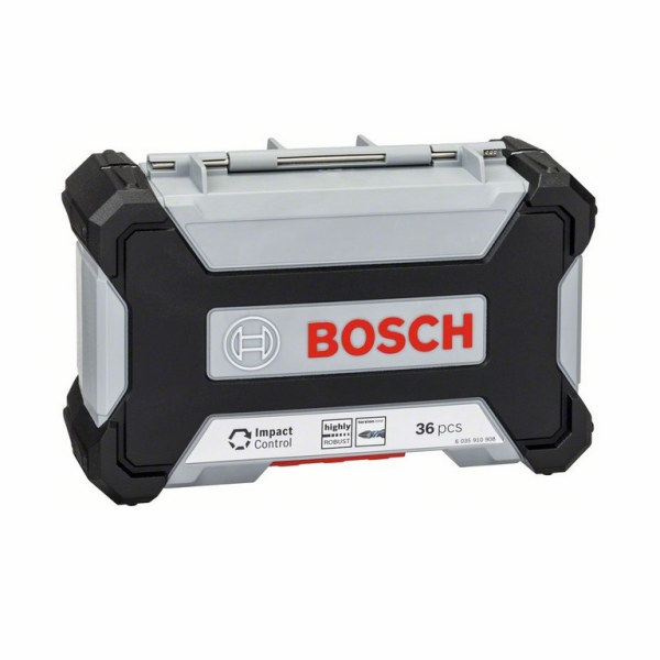 Комплект битове PH/PZ/SB/TX/SW с магнитен държач 36 бр., 1/4″, Impact Control Multi Construction , Bosch