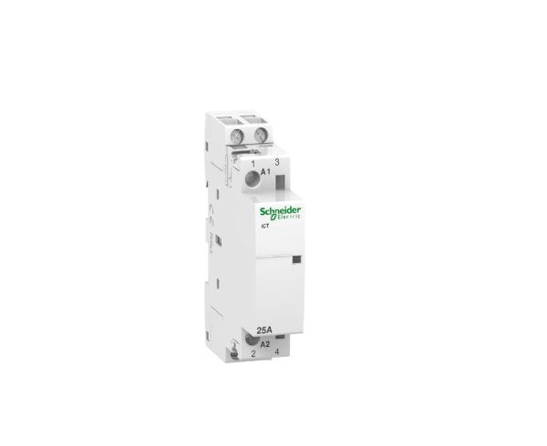 Контактор Schneider Electric модулен автоматичен 2P, 2NO, 230V, 25A Acti 9 iCT