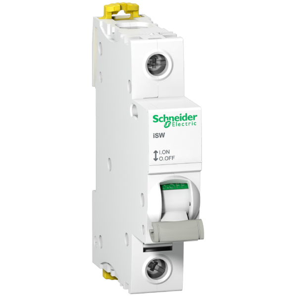 Ръчен прекъсвач Schneider Electric товаров еднополюсен шалтер 40A, 4.2kA, 1P, 240V Acti 9 iSW