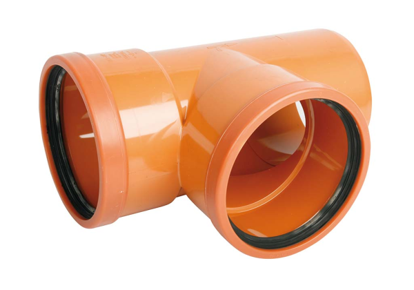 Разклонител PVC за канализация с уплътнител ф 250х250 мм, 87 ° , „Pestan“