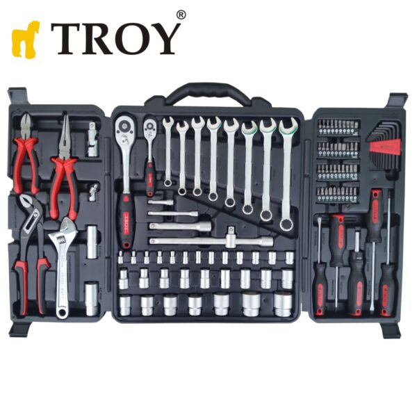 Професионален комплект ръчни инструменти в куфар, 110 части  Troy 21910