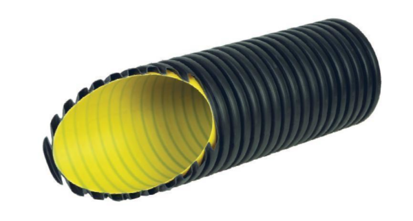 Тръба канализационна двупластова 110 мм, 6 м, SN4 , „HDPE Pestan“