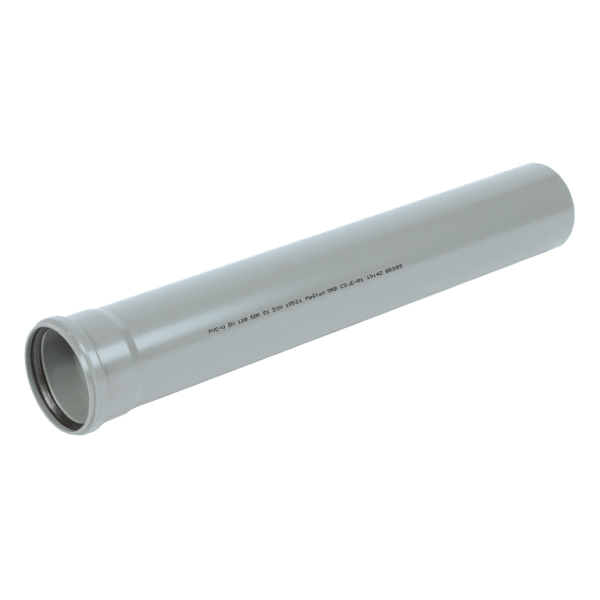 Тръба PVC канализационна KG муфирана 110 мм, 0.25 м, 1.8 мм, SN2, SDR 51 SN2 , „Pestan“