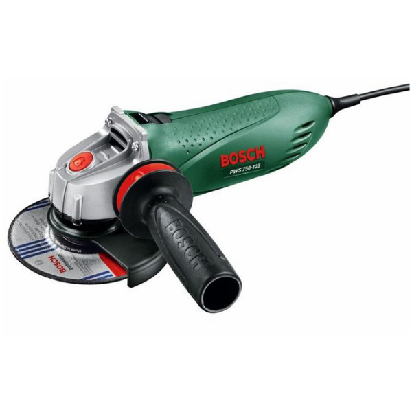 Ъглошлайф Bosch електрически 750 W, 125 мм, 11 000 об./мин, PWS 750-125