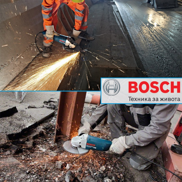 Ъглошлайф Bosch електрически с плавен старт 2600 W, 230 мм, 6500 об./мин, GWS 26-230 JH