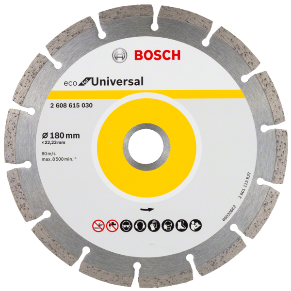 Диск диамантен за сухо рязане Bosch универсален 180×22.23 мм, 7 мм, Eco for Universal