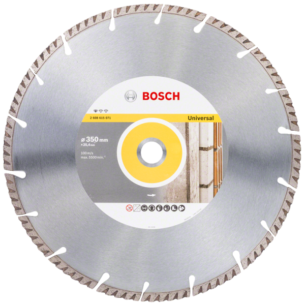 Диск диамантен за сухо рязане Bosch универсален 350×25.4 мм, 7 мм, Standard for Universal