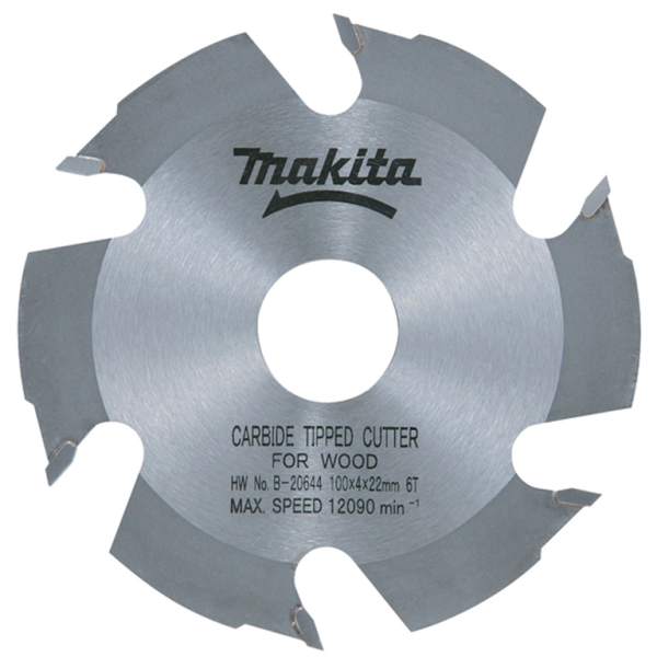 Диск циркулярен за рязане Makita с HM пластини за бисквит машина 100 мм, 22 мм, 4 мм, 6 z