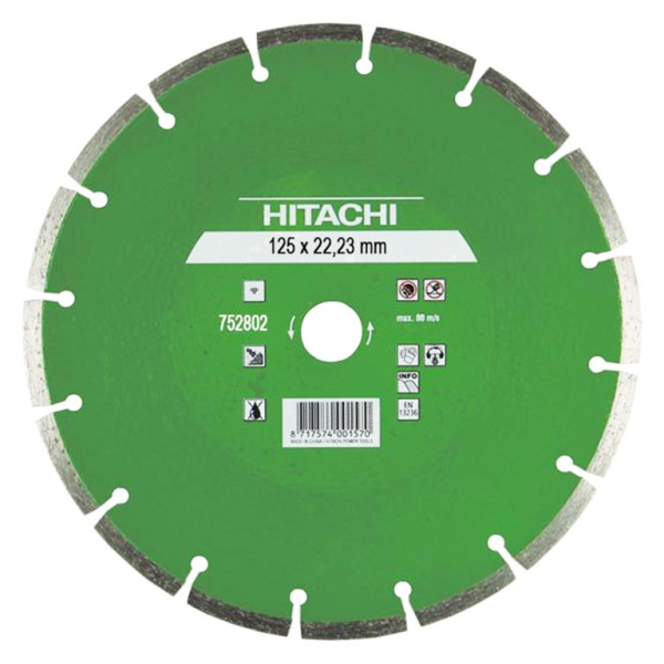 Диск диамантен за сухо рязане HiKOKI – Hitachi универсален 125 мм, 22.23 мм, 3.3 мм, Universal