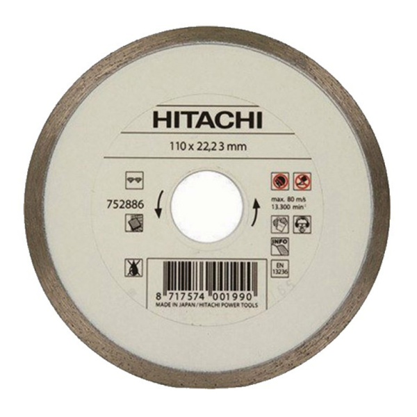 Диск диамантен за сухо рязане HiKOKI – Hitachi на керамика, теракот и фаянс 110 мм, 22.23 мм