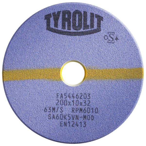 Диск за заточване Tyrolit на циркулярни дискове керамичен 200х32х10 мм, заточващ профил, SA 60 K5 VN-M OD