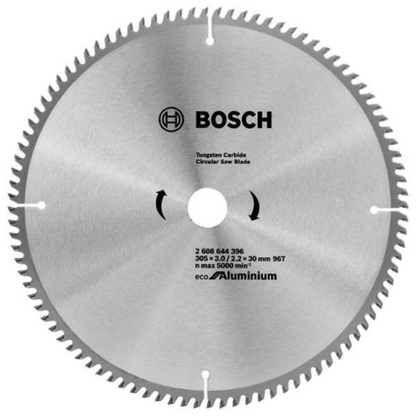 Диск циркулярен за рязане Bosch на алуминий с HM пластини 305x30x2.2 мм, 96 z, Eco for Aluminium