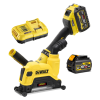 Фреза DeWALT за канали акумулаторна с 2 батерии и зарядно, 54 V, 2 Ah, 9000 об./мин, 125 мм, DCG4610T2
