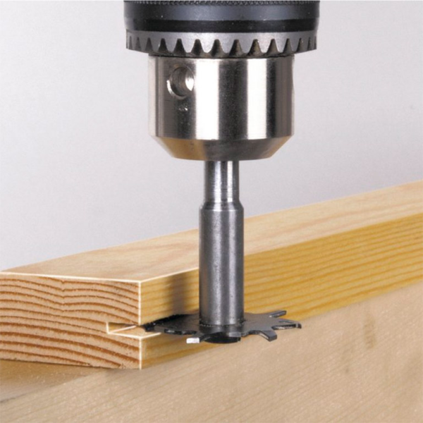 Фрезер за дърво за сглобки Wolfcraft профил нут от инструментална стомана ф 30х1.5 мм, ф 8.5 мм
